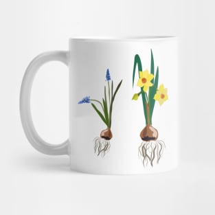 Spring flowers daffodils and muscari Mug